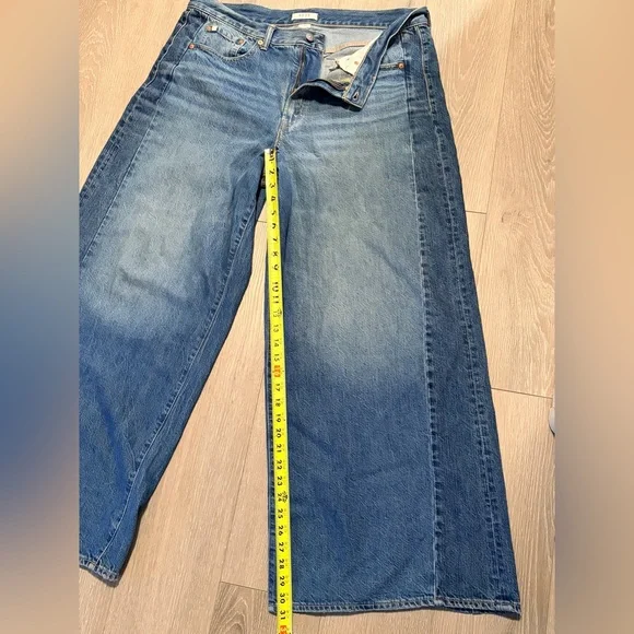 AE77 Premium Super Wide Side Stripe Jean - Picture 5 of 14
